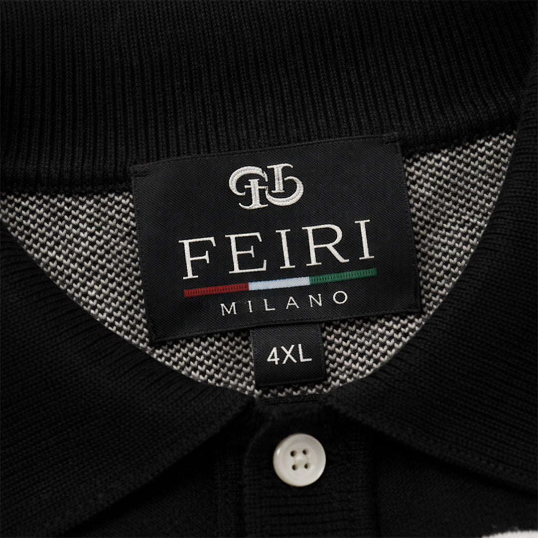FEIRI Signature Monogram Tee – Black & Sand